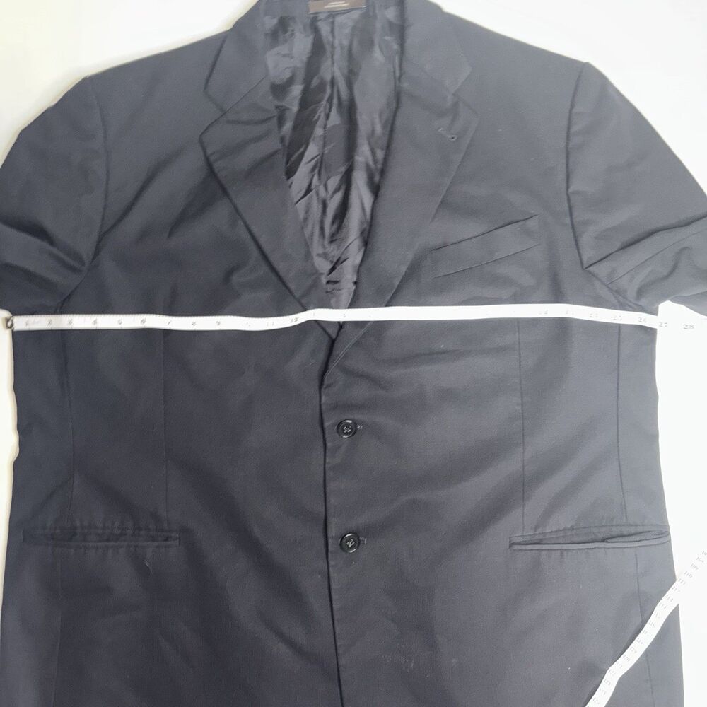 Joseph Abboud Collection Navy Blue Wool Blazer Union Made in USA Nordstrom - Picture 4 of 9
